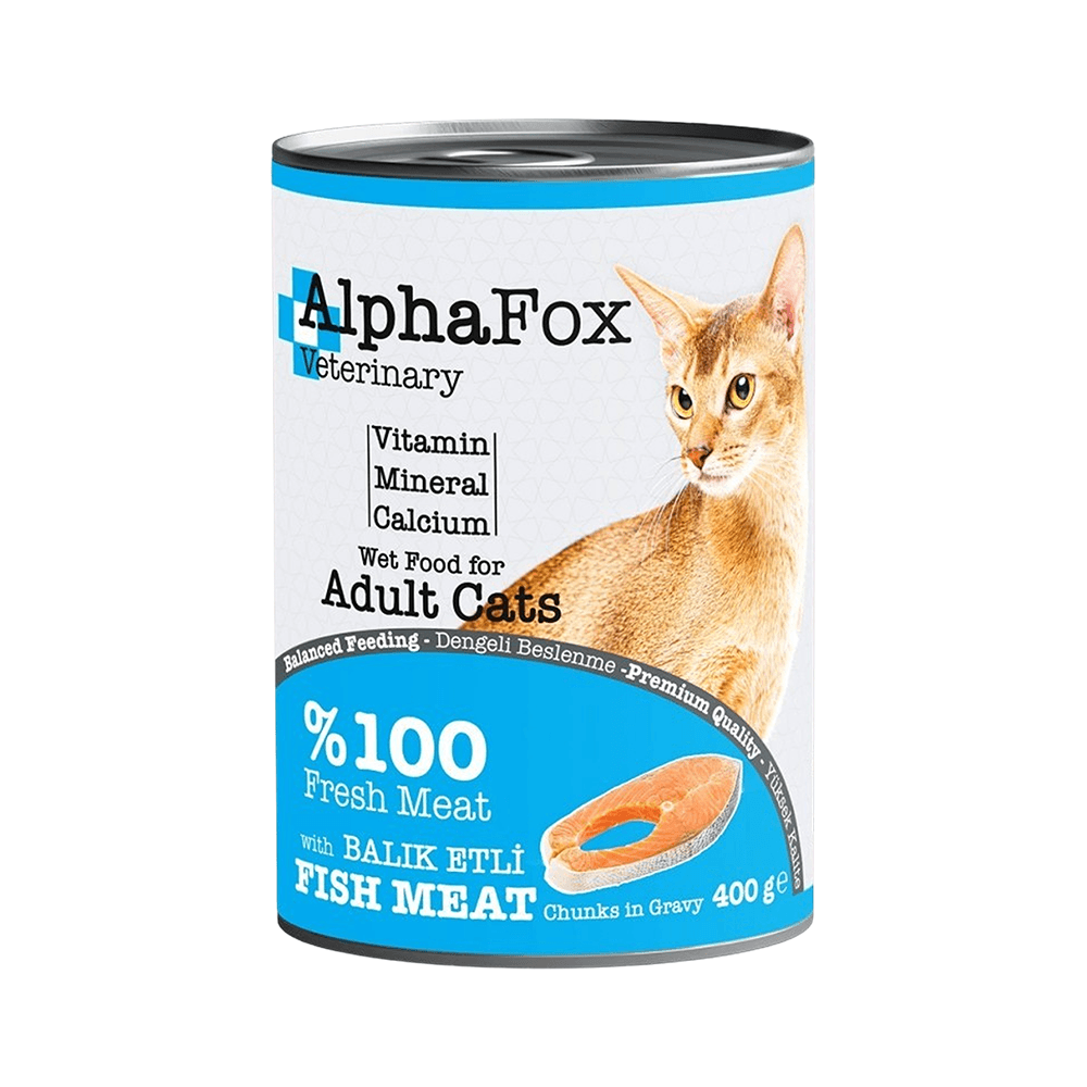 Alpha Fox Gravy Soslu Balıklı Yetişkin Kedi Konservesi (400 g)