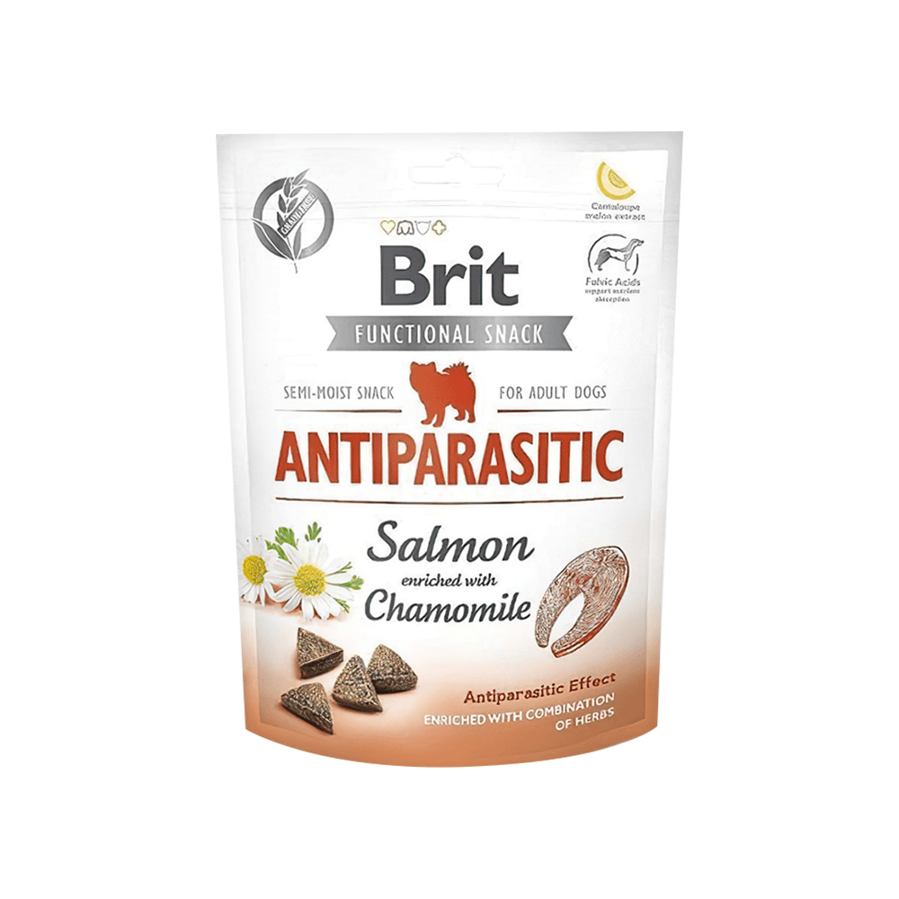 Brit Care Antiparasitic Somonlu ve Papatyalı Parazit Önleyicili Köpek Ödül Maması (150 g)