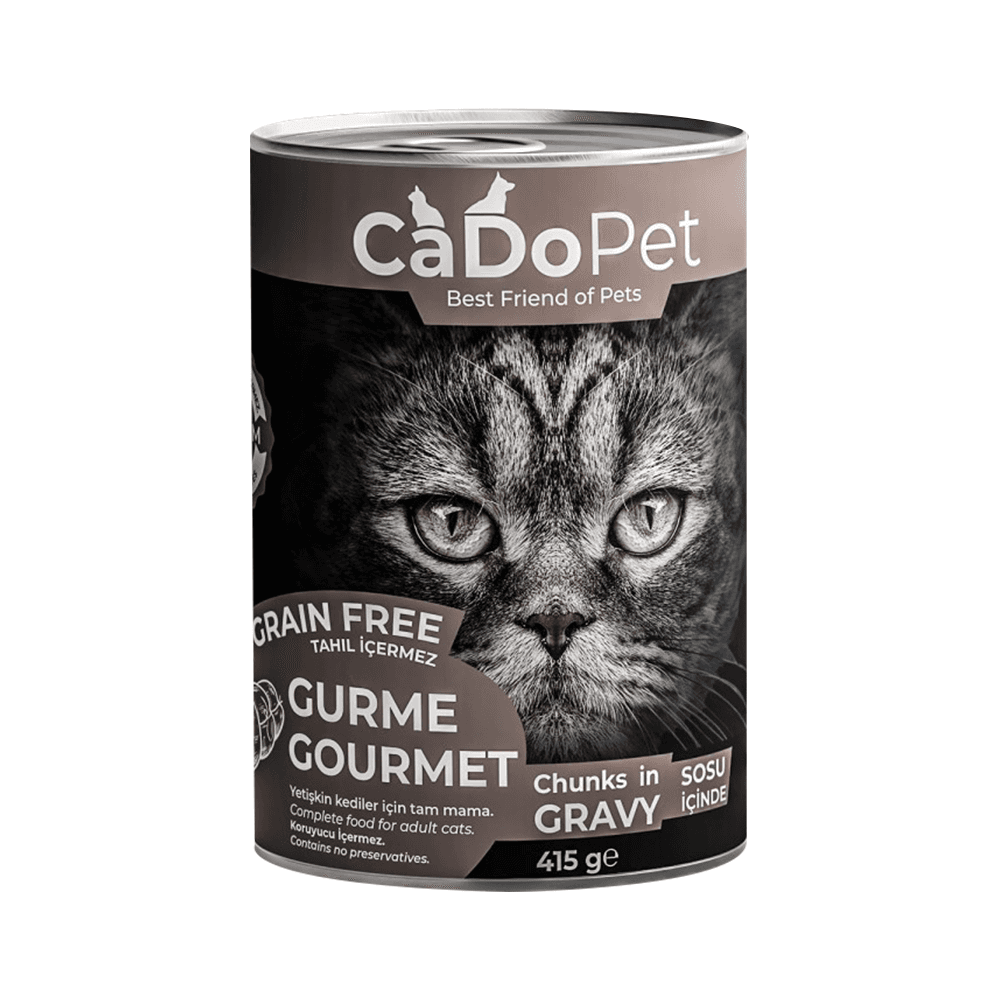 Cado Pet Tahılsız Gurme Yetişkin Kedi Konserve Maması (415 g)