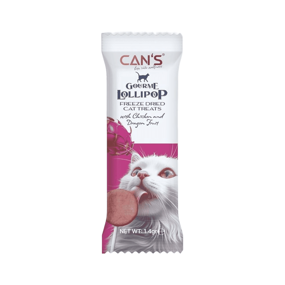 Can's Tavuk Etli ve Ejder Meyveli Kedi Ödül Lolipopu (15 x 1,4 g)