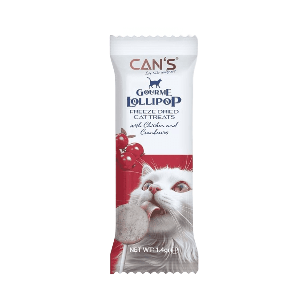 Can's Tavuk Etli ve Kızılcıklı Kedi Ödül Lolipopu (15 x 1,4 g)