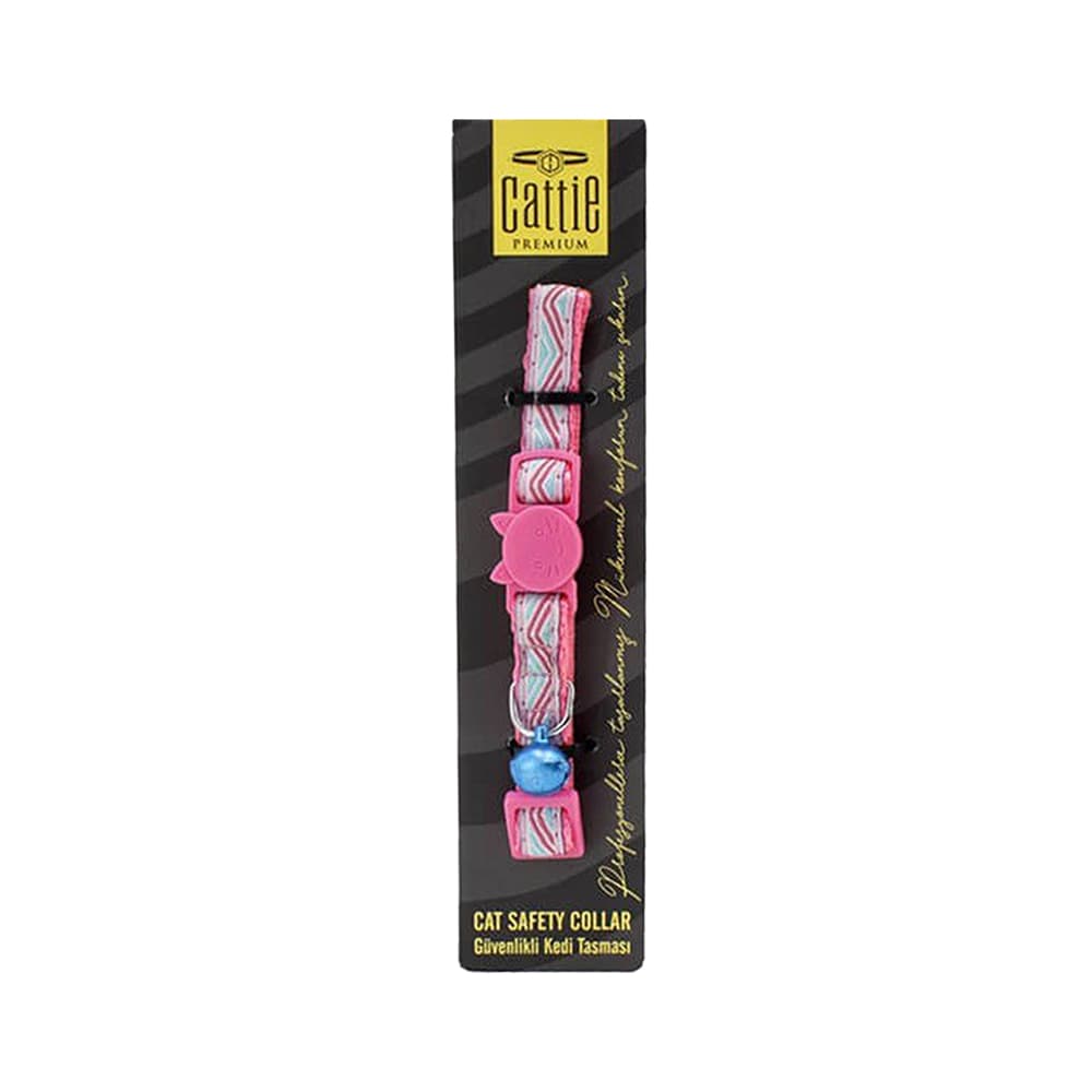 Cattie Ayarlanabilir Kedi Boyun Tasması Pembe (1 x 30 cm)