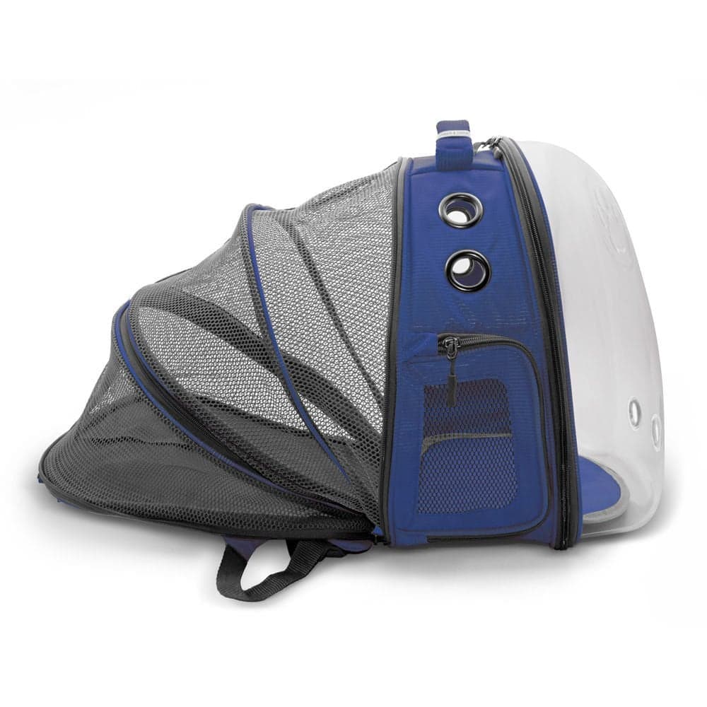 Cattie Mesh Astronaut Cat Carrier Bag Dark Blue 25x60x40cm