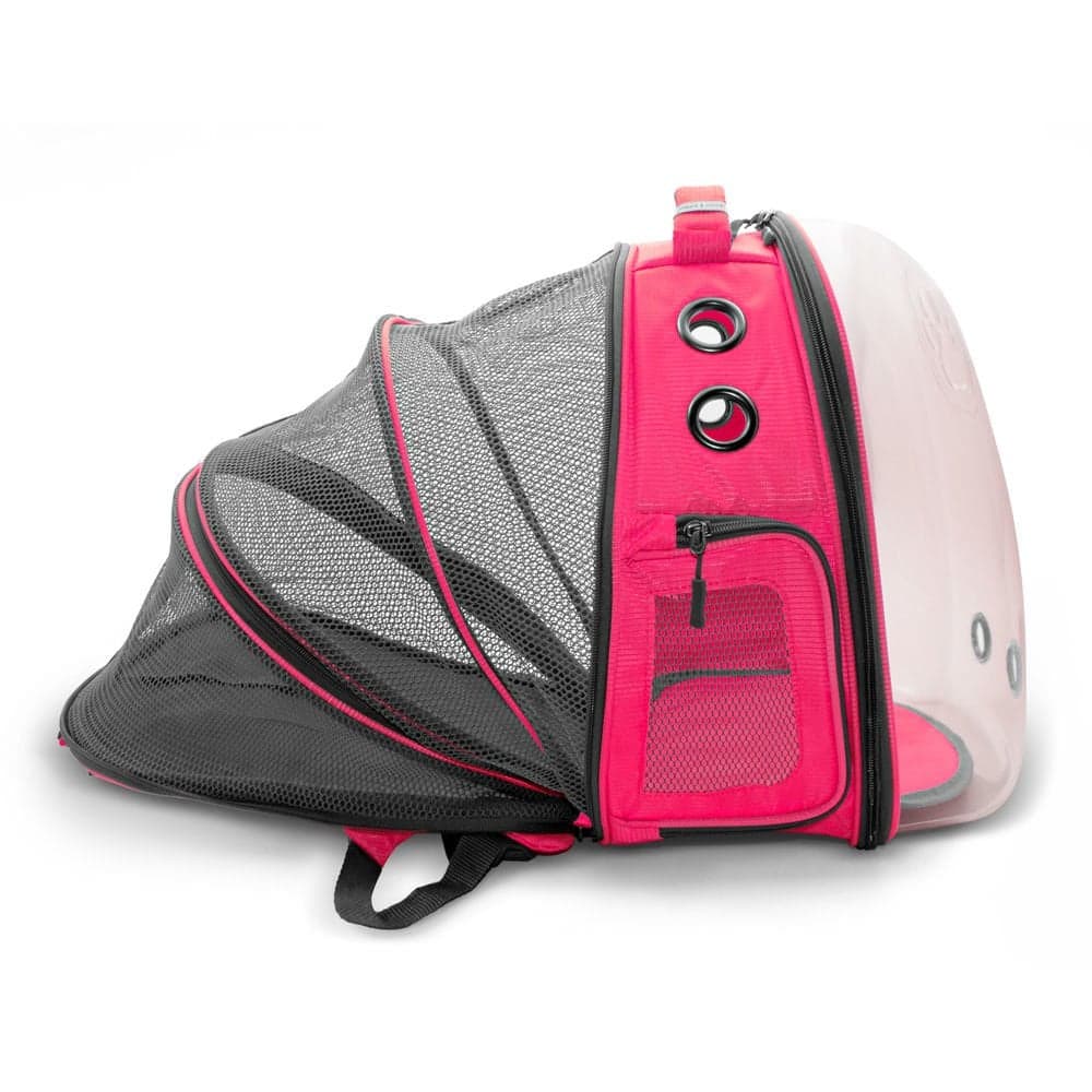 Cattie Mesh Astronaut Cat Carrier Bag Pink 25x60x40cm