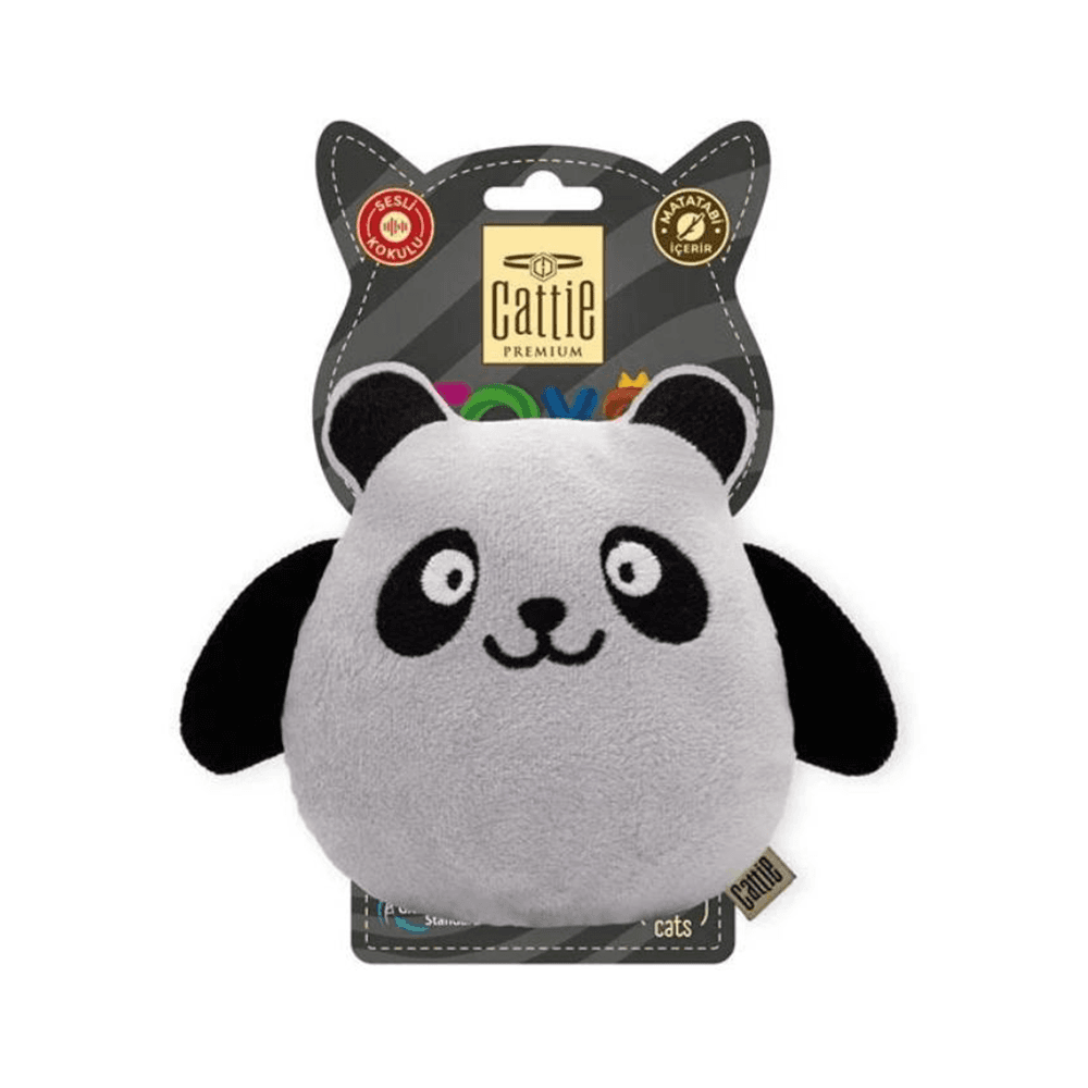 Cattie Matatabi İçerikli Kedi Oyuncağı Peluş Panda (15 cm)