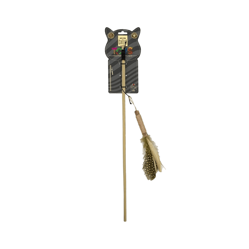 Cattie Matatabi İçerikli Tüylü Olta Kedi Oyuncağı (50 cm)