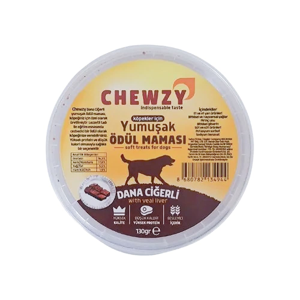 Chewzy Dana Ciğerli Yumuşak Köpek Ödül Maması (130 g)