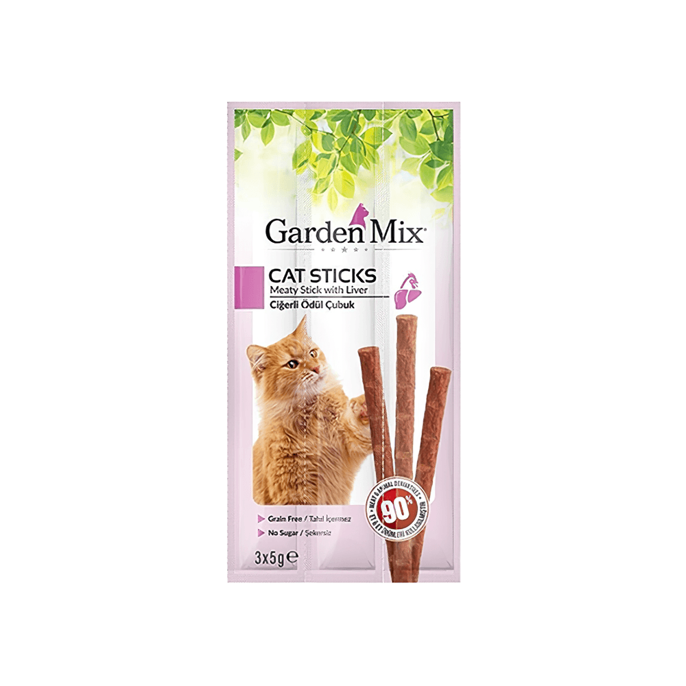 Garden Mix Ciğer Etli Kedi Ödül Çubuğu (3 x 5 g)