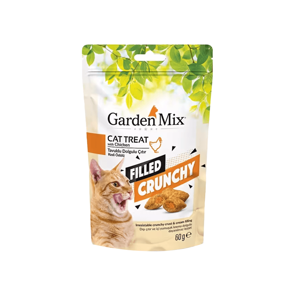 Garden Mix Tavuklu İçi Dolgulu Çıtır Kedi Ödülü (60 g)