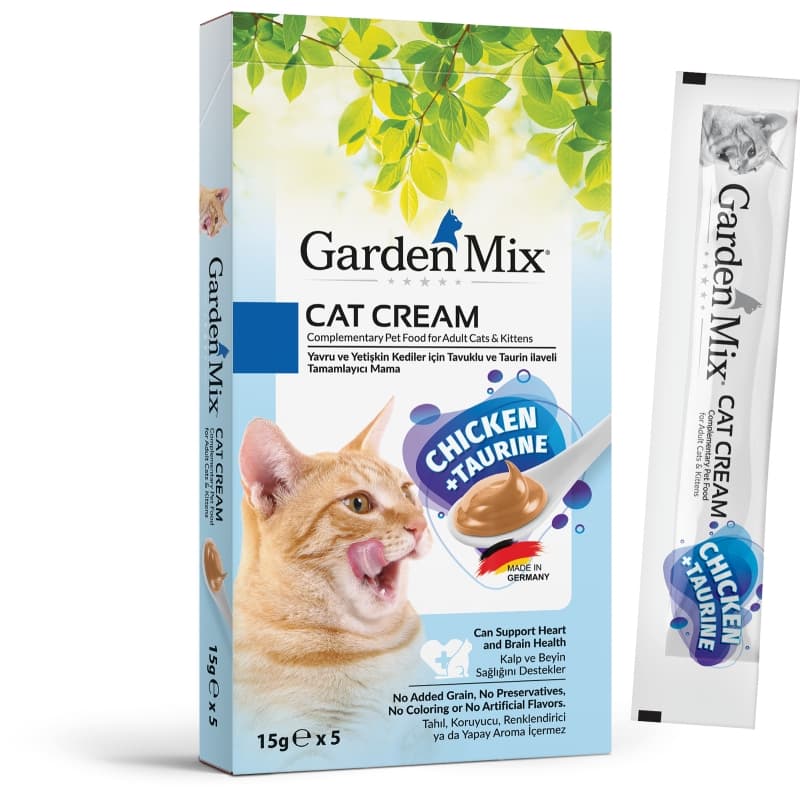Gardenmix Kedi Ödül Kreması Tavuk + Taurin (5 x15 g)