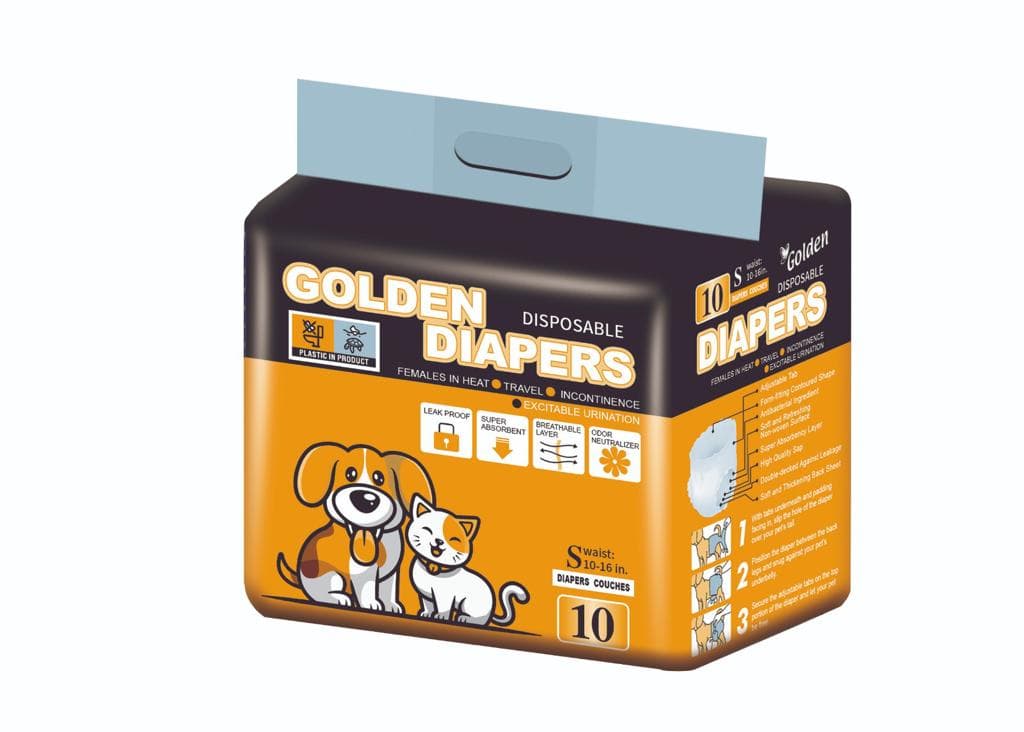 Golden Diapers Köpek Bezi S (10'lu)