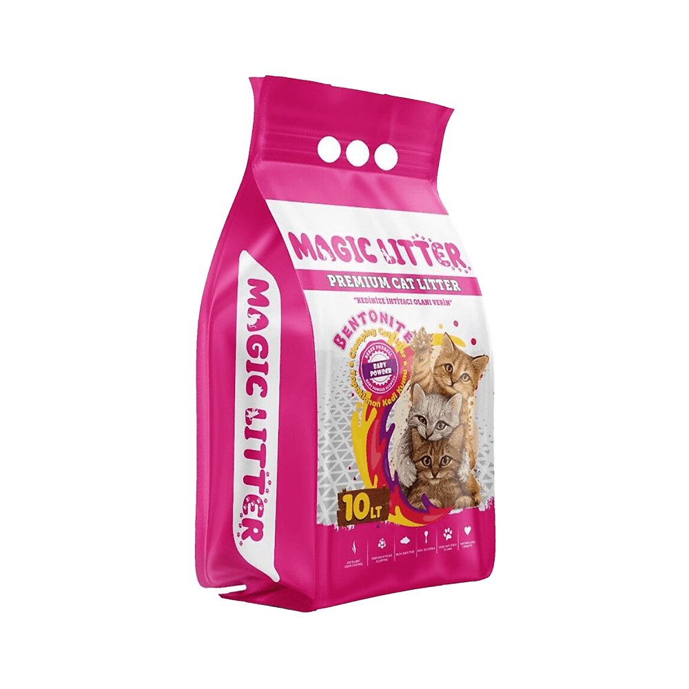 Magic Litter Bebek Pudralı İnce Taneli Kedi Kumu (10 L)