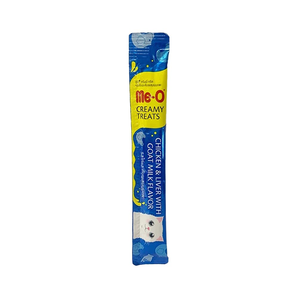 Me-O Creamy Tavuk, Ciğer Etli & Keçi Sütlü Kedi Ödülü (15 g)