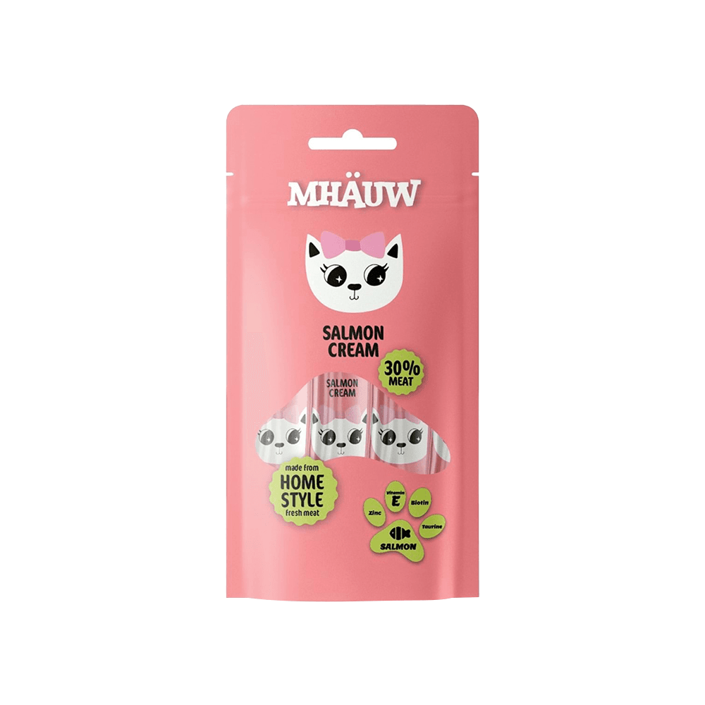 Mhauw Somonlu Kedi Sıvı Ödül Maması (4 x 15 g)