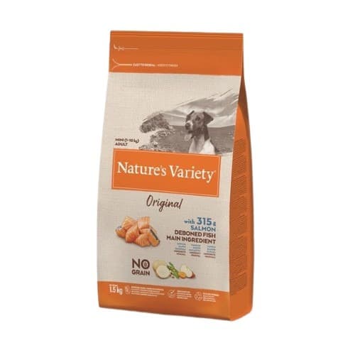 Nature's Variety Tahılsız Somonlu Mini Yetişkin Köpek Maması (1,5 kg)