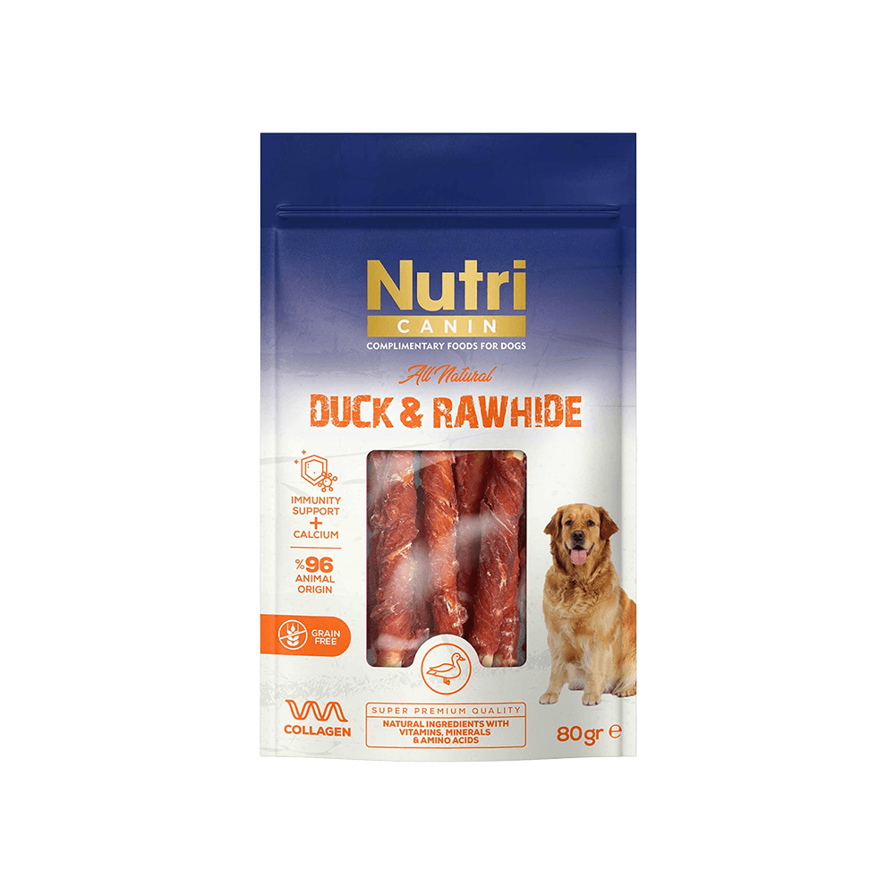 Nutri Canin Ördek Eti Sarılı Köpek Ödül Kemiği (80 g)