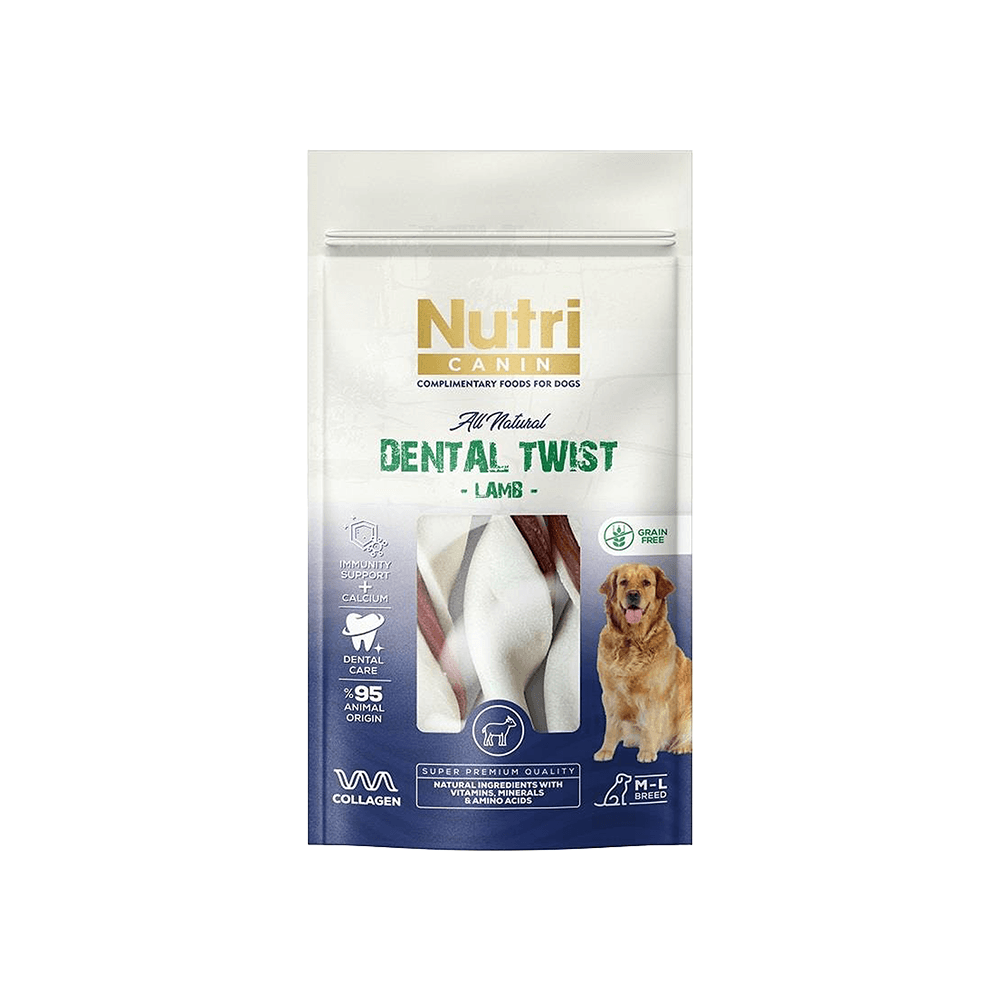 Nutri Canin Kuzu Etli Dental Köpek Ödül Kemiği (120 g)