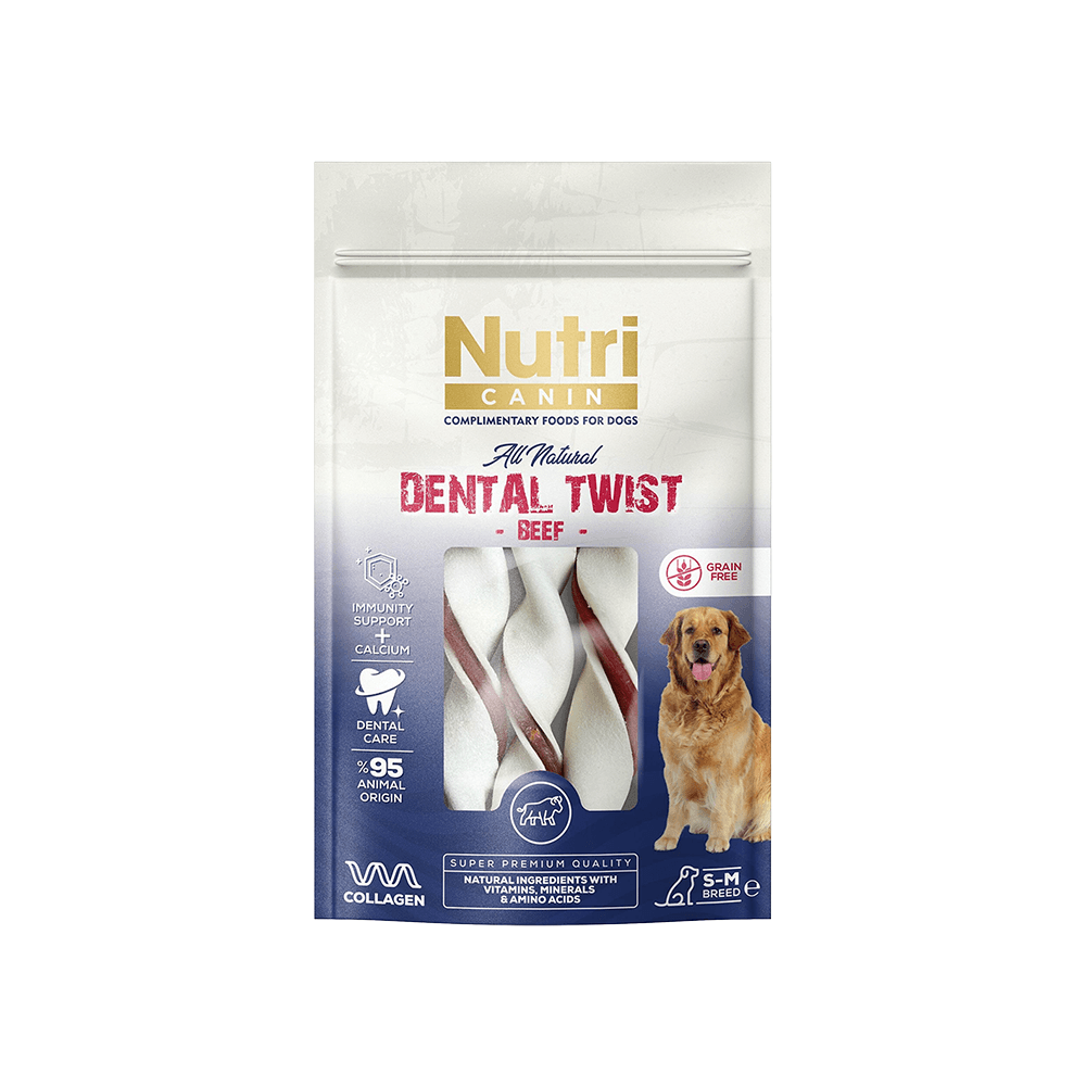 Nutri Canin Sığır Etli Dental Köpek Ödül Kemiği (80 g)