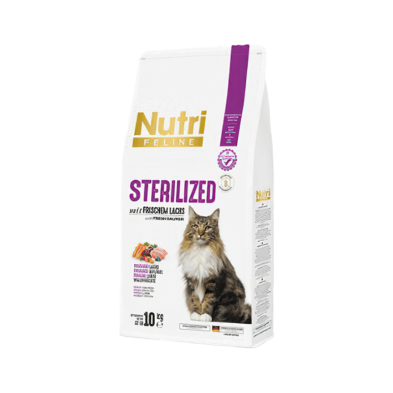 Nutri Feline Tahılsız Somonlu Kısırlaştırılmış Kedi Maması (10 kg)