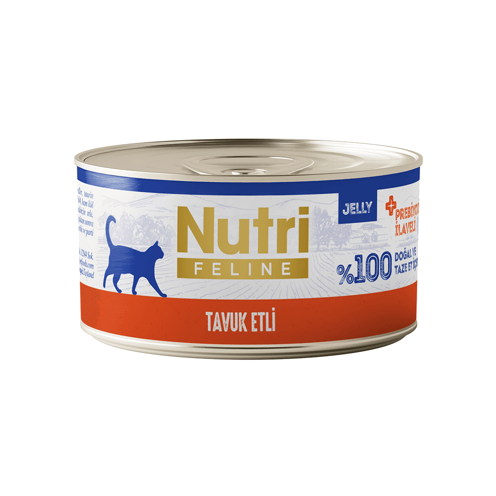 Nutri Feline Tavuk Etli Tahılsız Jelly Konserve Yetişkin Kedi Maması (70 g)