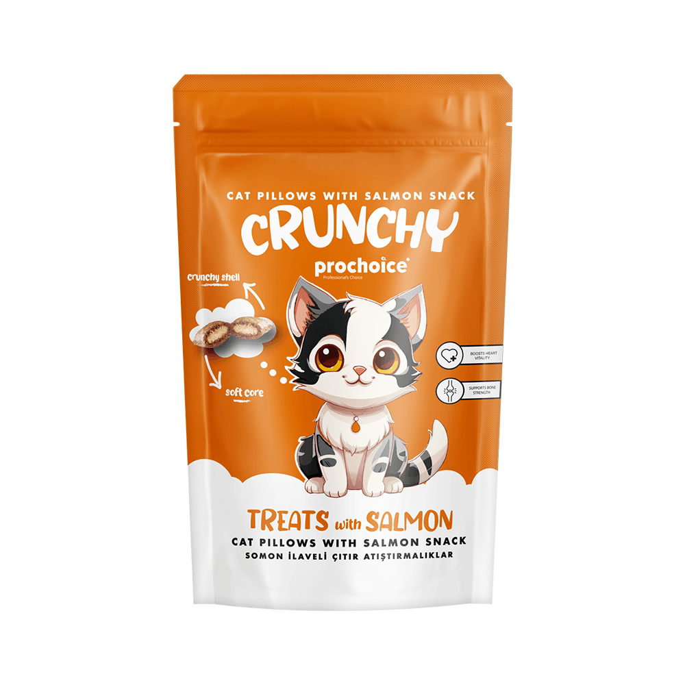 Prochoice Crunchy Kediler İçin Somon Balığı İlaveli Çıtır Atıştırmalık (60 g)