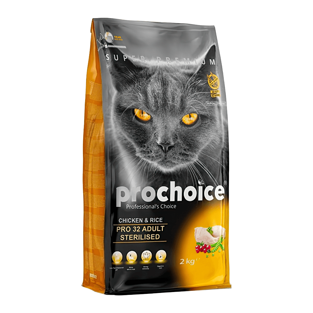 Prochoice Tavuk Etli ve Pirinçli Kısırlaştırılmış Kedi Maması (2 kg)