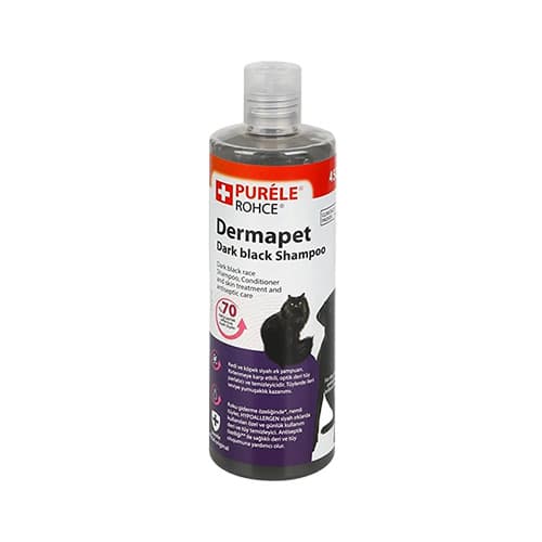 Puréle Siyah Kedi ve Köpekler İçin Islak Şampuan (450 ml)