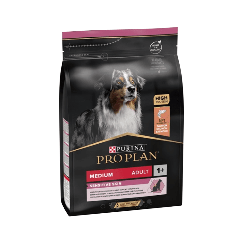 Purina Pro Plan Hassas Cilt Somonlu Orta Irk Yetişkin Köpek Maması (3 kg)