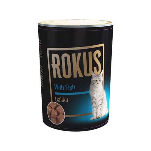 Rokus Balıklı Yetişkin Kedi Konserve Maması (410 g)