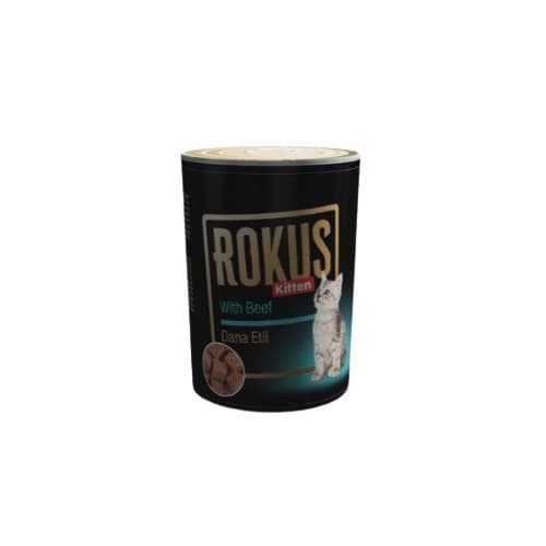Rokus Dana Etli Yavru Kedi Konserve Maması (410 g)