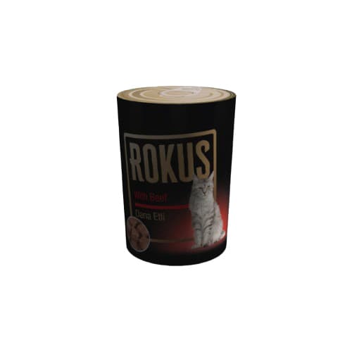 Rokus Dana Etli Yetişkin Kedi Konserve Maması (410 g)