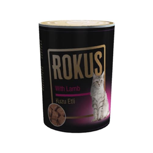 Rokus Kuzu Etli Yetişkin Kedi Konserve Maması (410 g)
