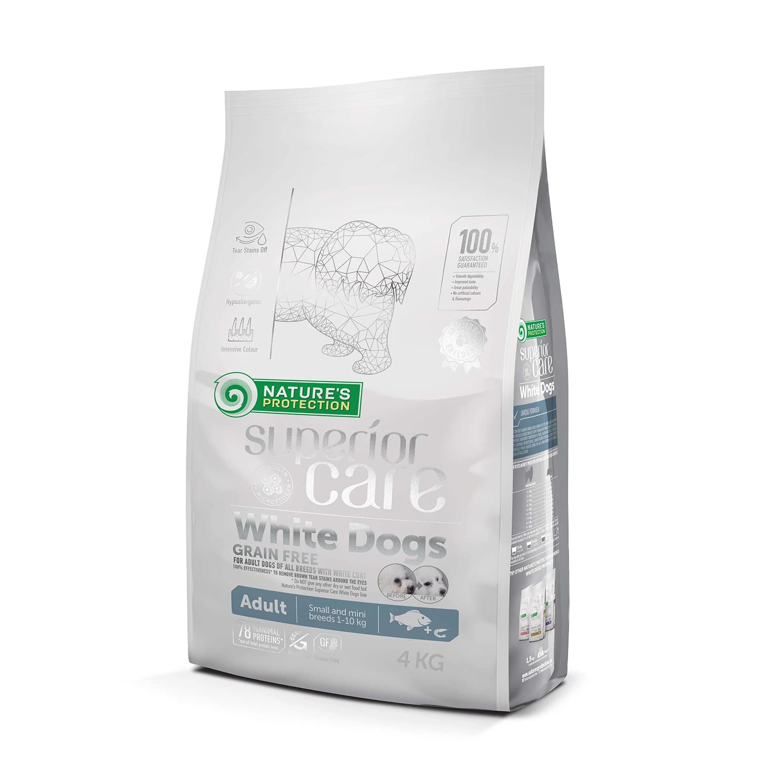 Nature's Protection Superior Care Beyaz Tüylü Köpekler İçin Tahılsız Balıklı Küçük Irk Köpek Maması 4kg - 2