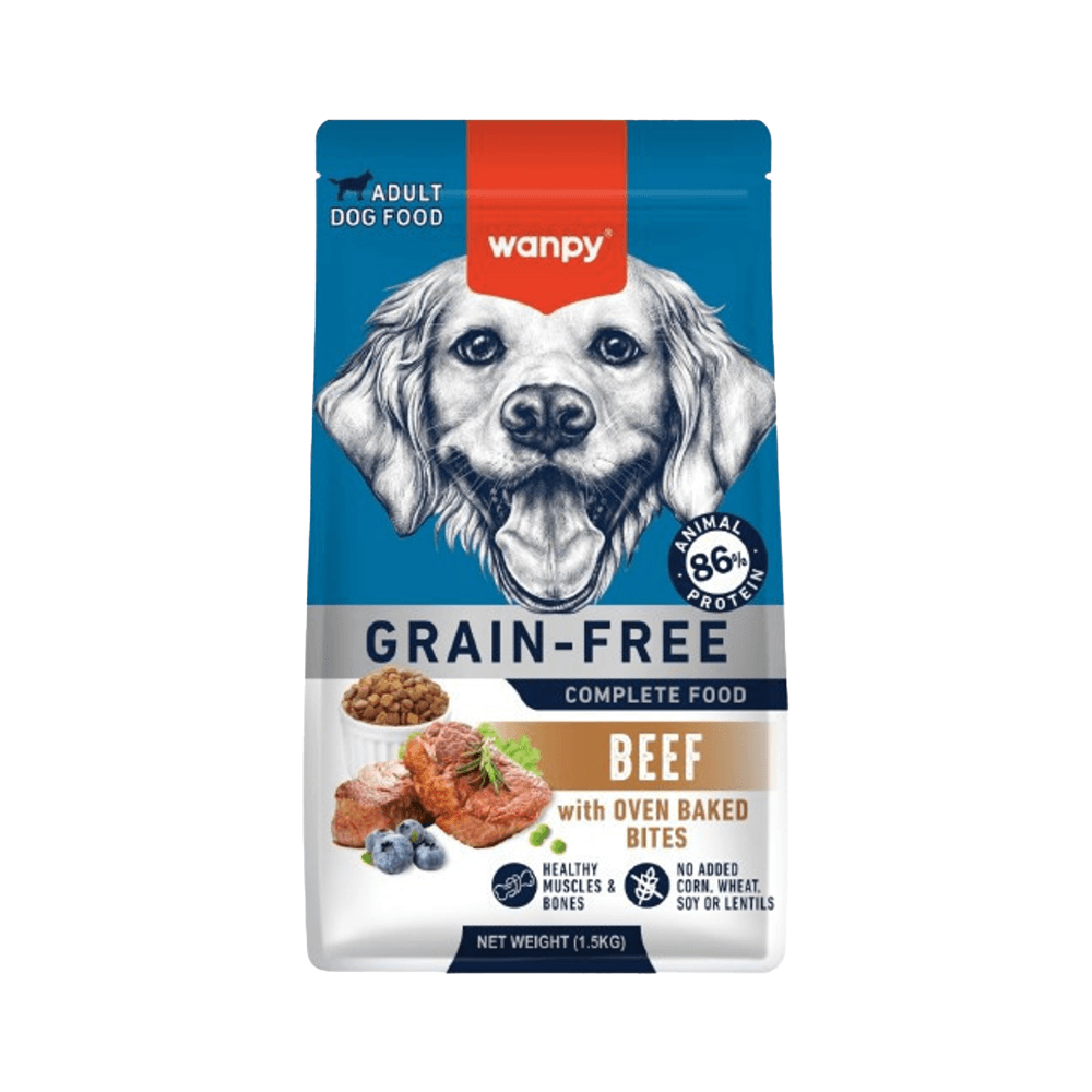 Wanpy Tahılsız Sığır Etli Yetişkin Köpek Maması (1,5 kg)