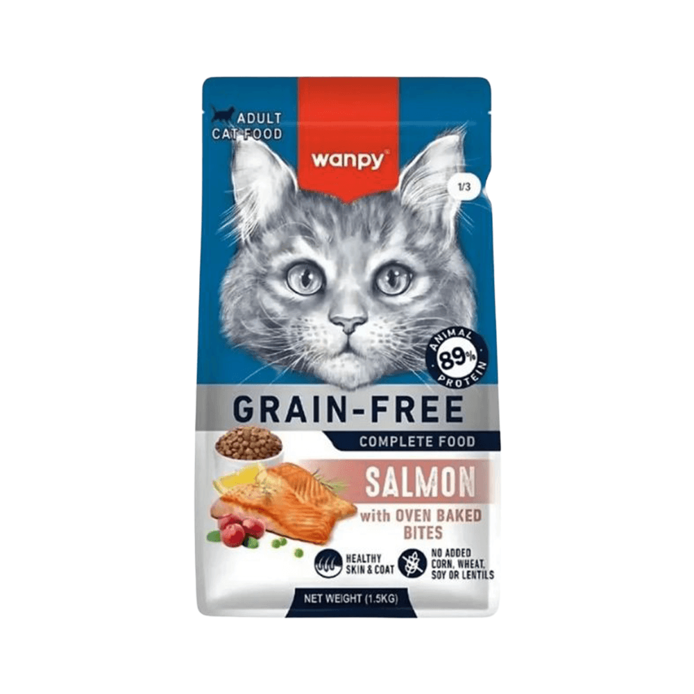 Wanpy Tahılsız Somonlu Yetişkin Kedi Maması (1,5 kg)
