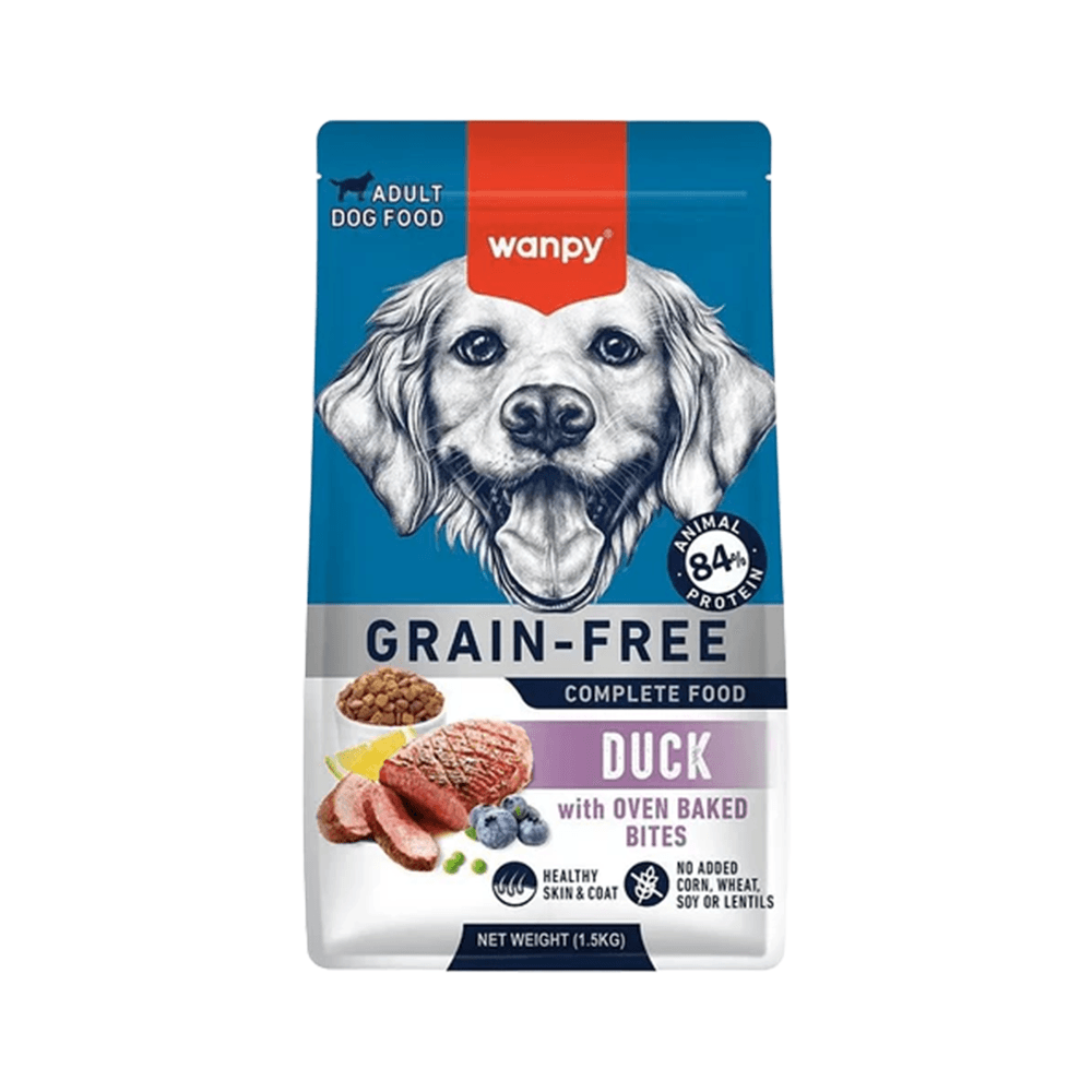 Wanpy Tahılsız ve Ördek Etli Yetişkin Köpek Maması (1,5 kg)