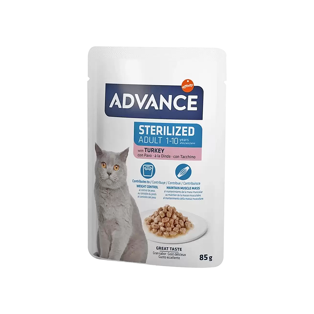 Advance Hindi Etli Yetişkin Pouch Yaş Kedi Maması (85 g)