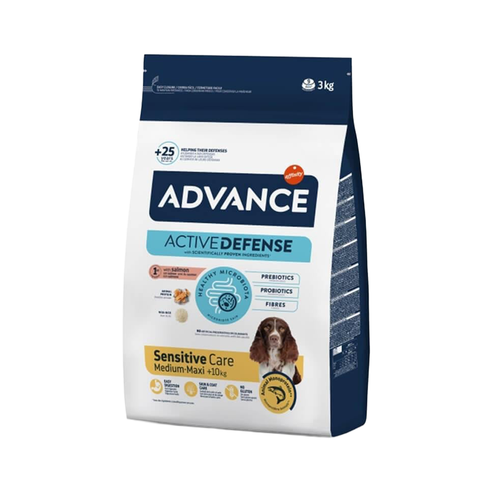 Advance Somonlu ve Pirinçli Hassas Yetişkin Köpek Maması (3 kg)