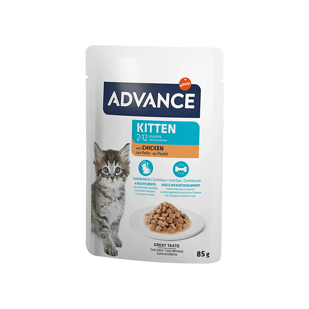 Advance Tavuk Etli Pouch Yaş Yavru Kedi Maması (85 g)