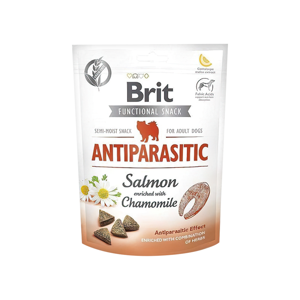 Brit Care Antiparasitic Somonlu ve Papatyalı Parazit Önleyicili Köpek Ödül Maması (150 g)