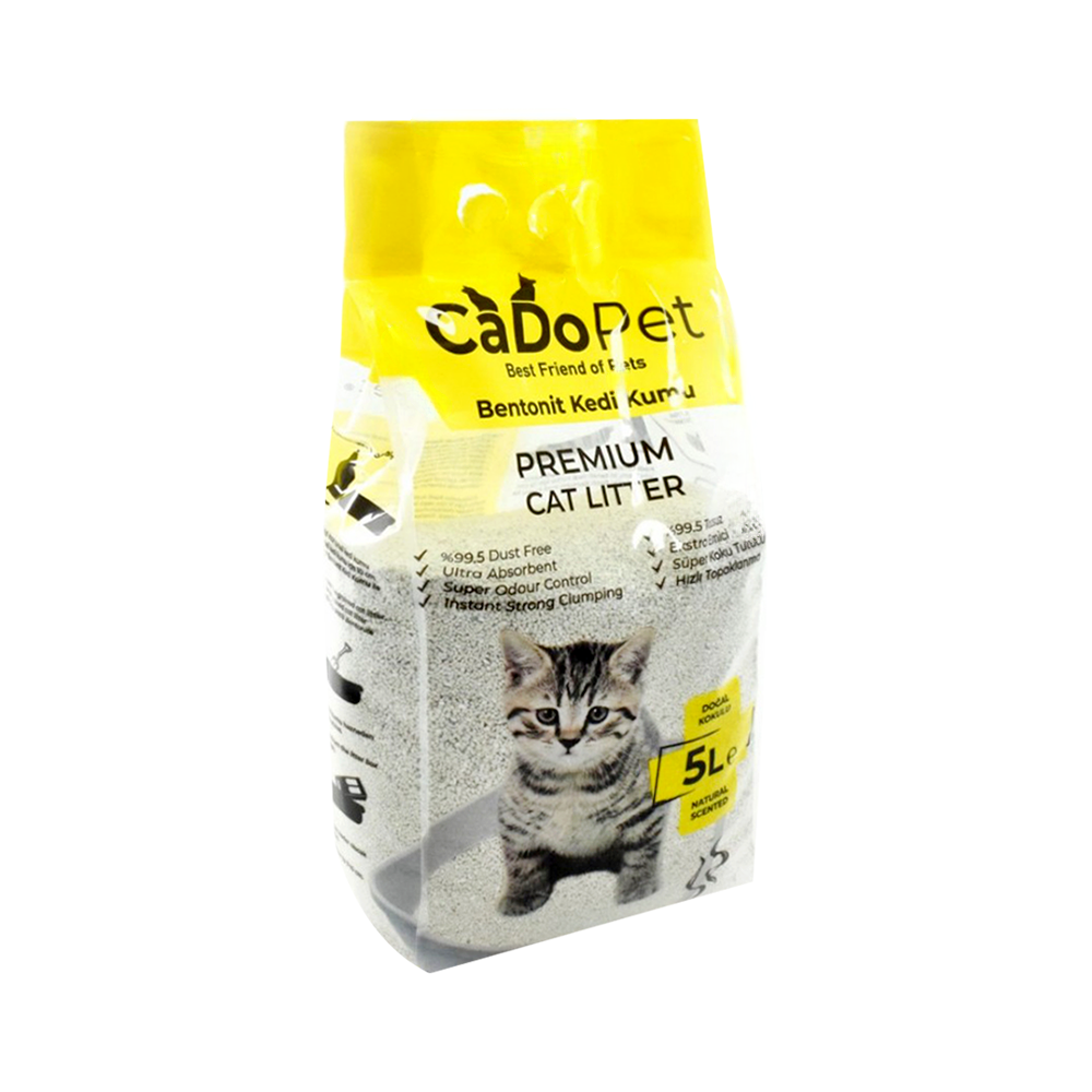 Cado Pet Premium Naturel Bentonit Kedi Kumu (5 L)