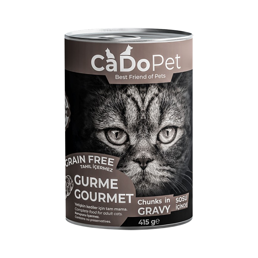 Cado Pet Tahılsız Gurme Yetişkin Kedi Konserve Maması (415 g)