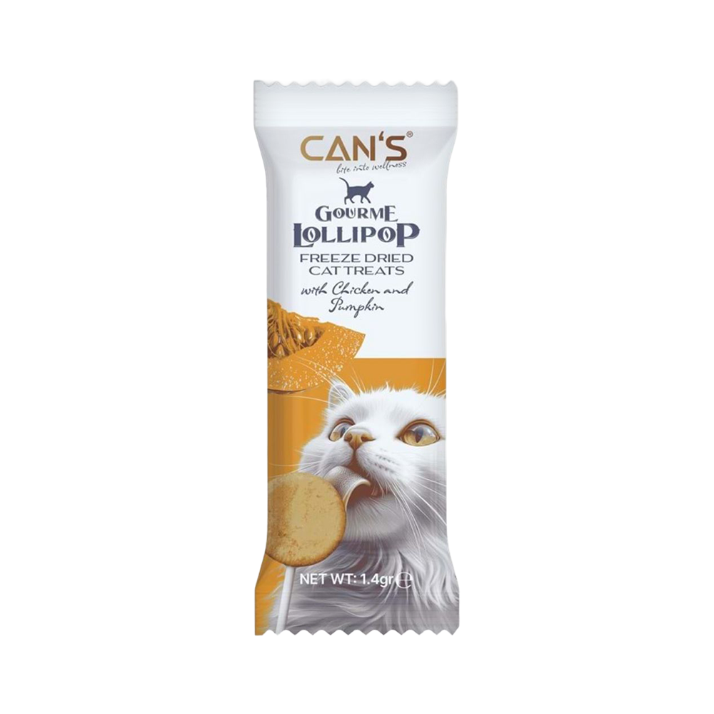 Can's Tavuk Etli ve Bal Kabaklı Kedi Ödül Lolipopu (15 x 1,4 g)