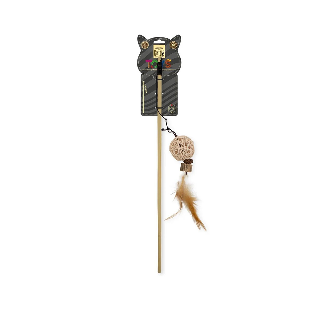 Cattie Matatabi İçerikli Toplu Olta Kedi Oyuncağı (50 cm)