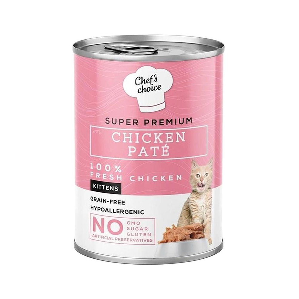 Chef's Choice Tavuk Etli Kıyılmış Yavru Kedi Konserve Maması (400 g)