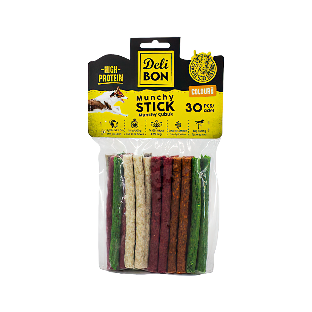 Deli Bon Deri Munchy Çubuk Köpek Ödülü (30'lu)