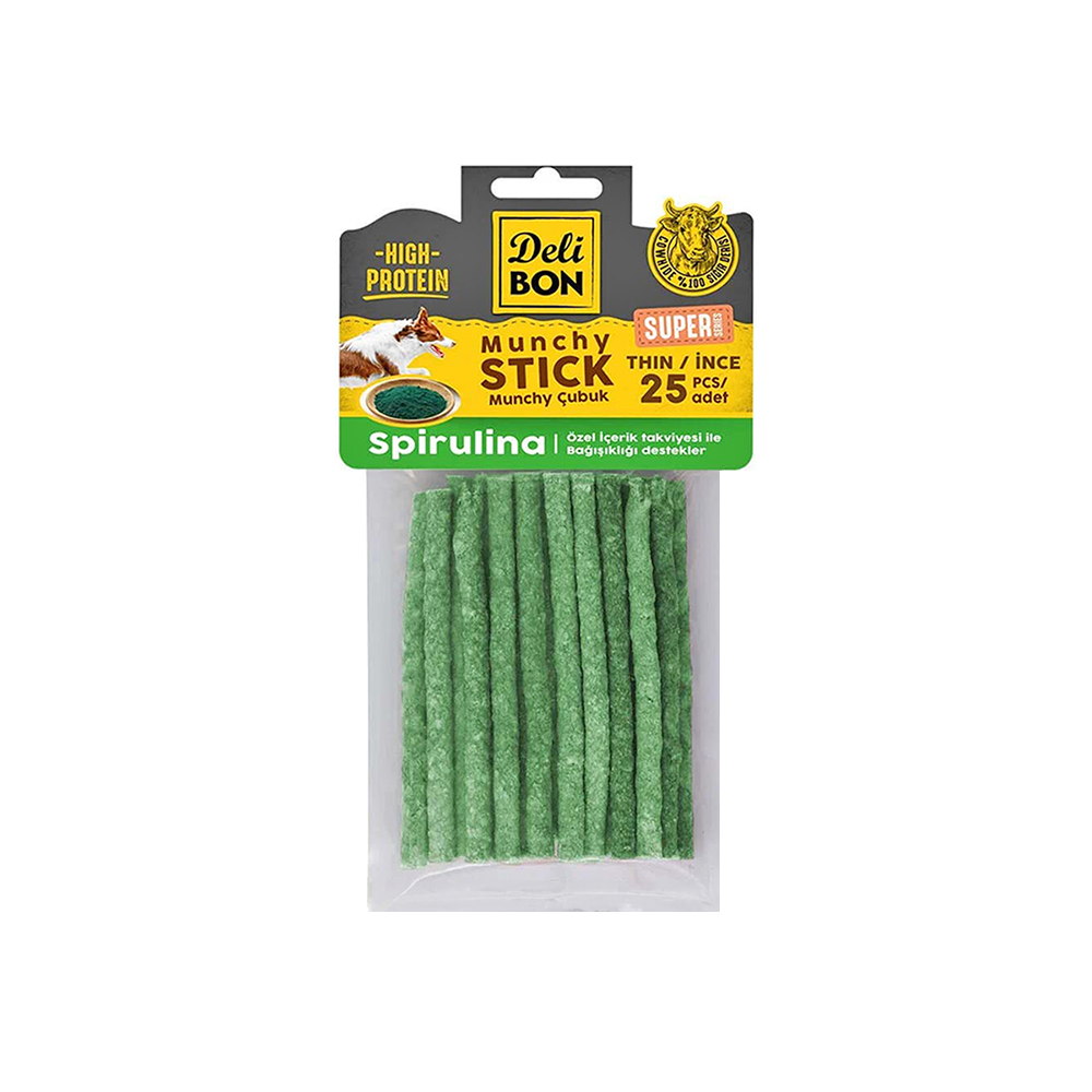 Deli Bon Spirulinalı Munchy İnce Çubuk (25'li)