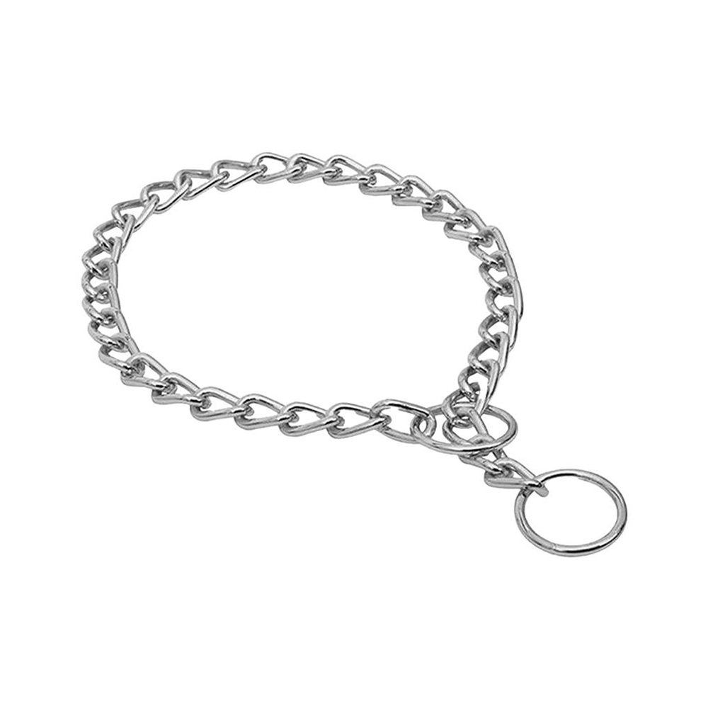 Doggie Boğma Zincir Krom Kaplama Köpek Boyun Tasması (3 x 35 - 45 cm)