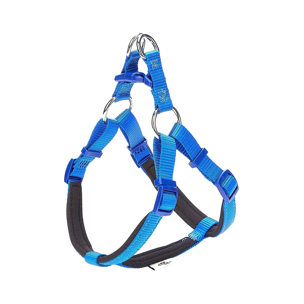 Doggie Comfort Ronin Model Dokuma Göğüs Tasması Mavi 3XL (3 x 75 - 85 cm)