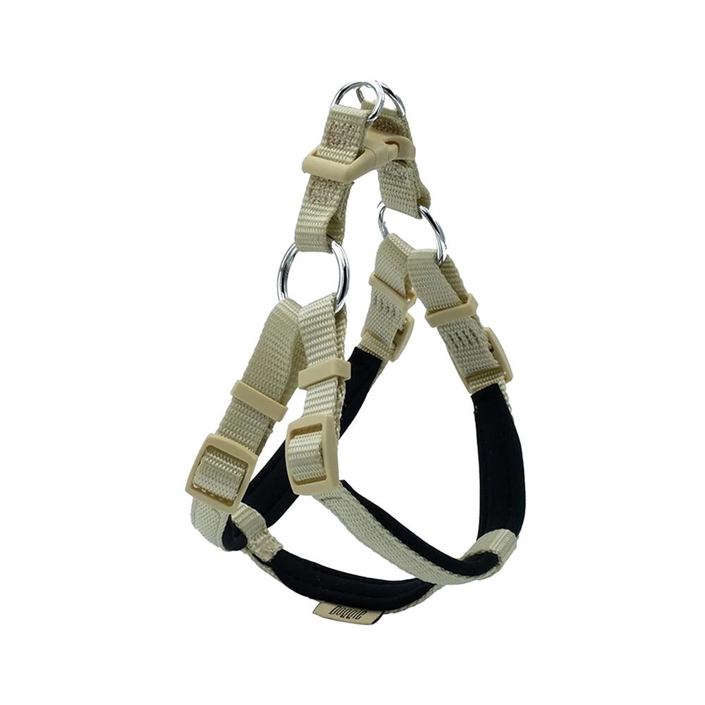 Doggie Konforlu Dokumadan El Yapımı Ronin Model Köpek Göğüs Tasması Haki (1,5 x 40 - 45 cm)